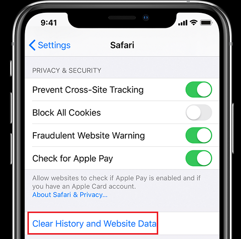 Clear the history and cookies from Safari on your iPhone, iPad, or iPod touch.png